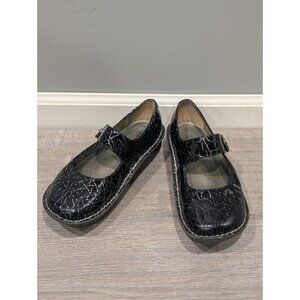 Alegria Vine Paloma Mary Jane Shoe Women Size 38/ US8/8.5 Black Leather Comfort